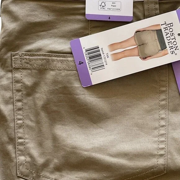 Women's Cargo short, Boston Traders, 4, Tan, NWT - Picture 6 of 6
